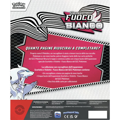 Pokemon Scarlatto & Violetto Fuoco Bianco Collezione Raccoglitore ITA