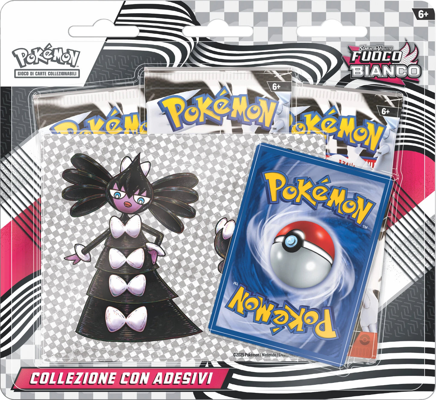 POKEMON FUOCO BIANCO COLLEZIONE CON ADESIVO-ITA (PREORDINE)